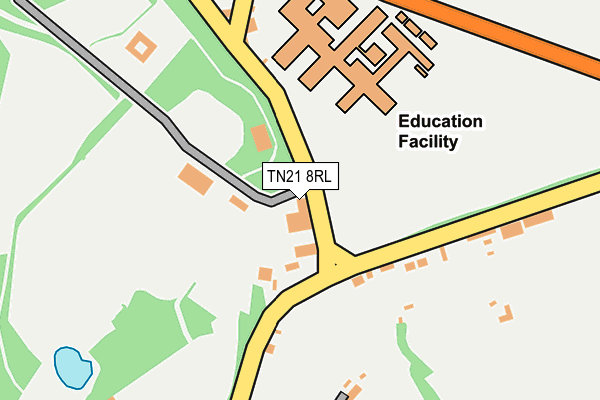 TN21 8RL map - OS OpenMap – Local (Ordnance Survey)