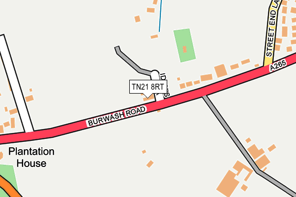 TN21 8RT map - OS OpenMap – Local (Ordnance Survey)