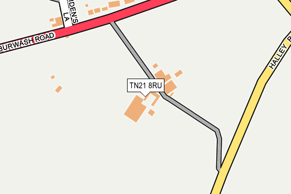TN21 8RU map - OS OpenMap – Local (Ordnance Survey)