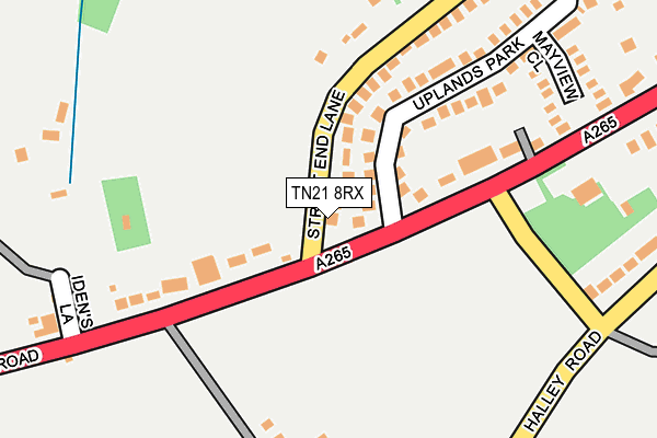 TN21 8RX map - OS OpenMap – Local (Ordnance Survey)