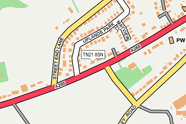 TN21 8SN map - OS OpenMap – Local (Ordnance Survey)