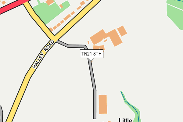 TN21 8TH map - OS OpenMap – Local (Ordnance Survey)
