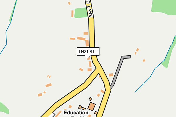 TN21 8TT map - OS OpenMap – Local (Ordnance Survey)
