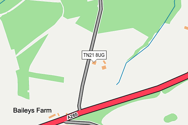 TN21 8UG map - OS OpenMap – Local (Ordnance Survey)