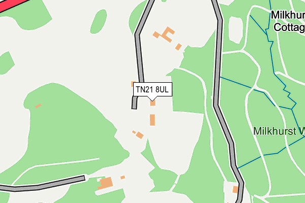 TN21 8UL map - OS OpenMap – Local (Ordnance Survey)