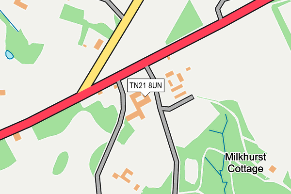 TN21 8UN map - OS OpenMap – Local (Ordnance Survey)
