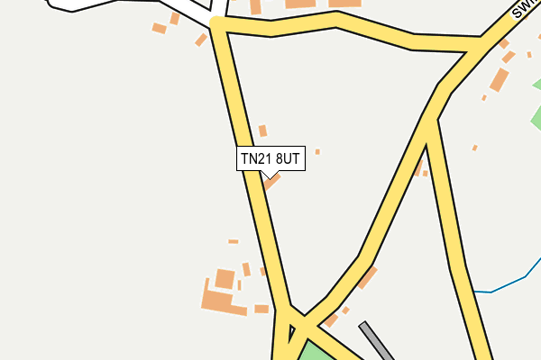 TN21 8UT map - OS OpenMap – Local (Ordnance Survey)