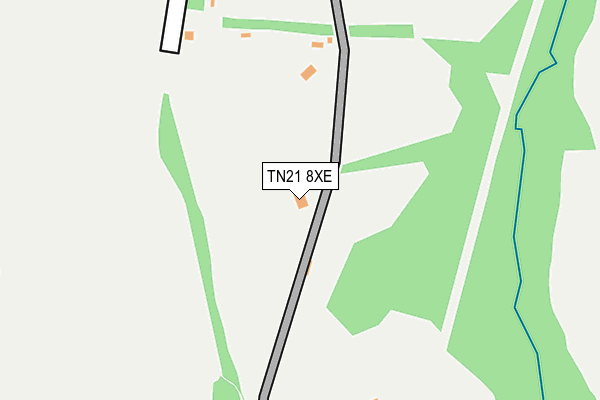TN21 8XE map - OS OpenMap – Local (Ordnance Survey)