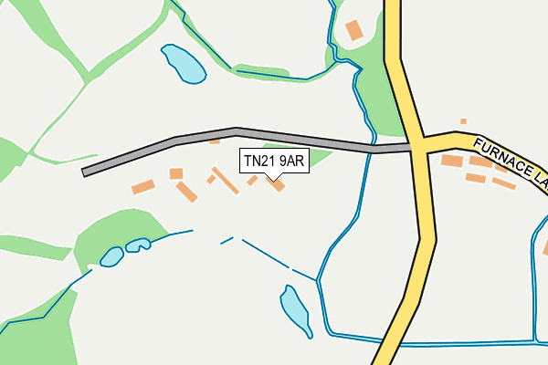 TN21 9AR map - OS OpenMap – Local (Ordnance Survey)