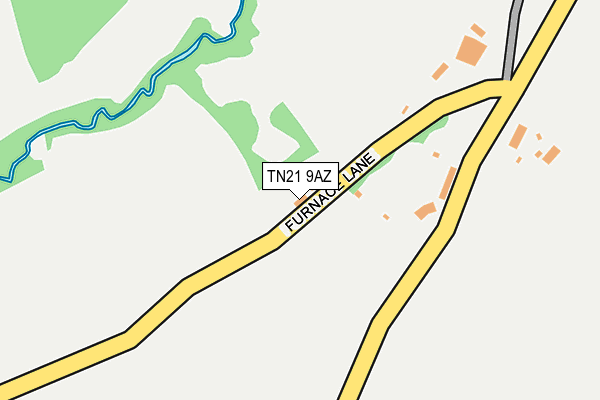 TN21 9AZ map - OS OpenMap – Local (Ordnance Survey)