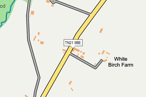 TN21 9BE map - OS OpenMap – Local (Ordnance Survey)