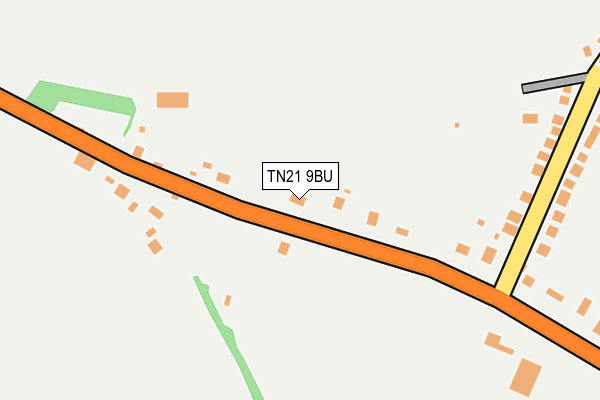 TN21 9BU map - OS OpenMap – Local (Ordnance Survey)