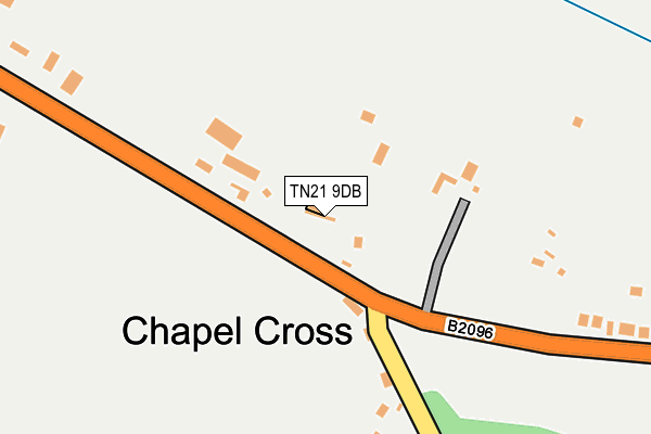 TN21 9DB map - OS OpenMap – Local (Ordnance Survey)