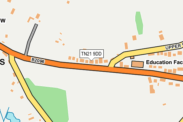 TN21 9DD map - OS OpenMap – Local (Ordnance Survey)