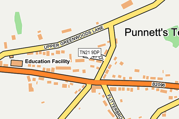 TN21 9DP map - OS OpenMap – Local (Ordnance Survey)