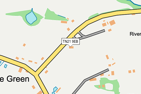 TN21 9EB map - OS OpenMap – Local (Ordnance Survey)