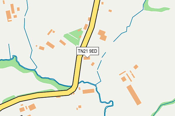 TN21 9ED map - OS OpenMap – Local (Ordnance Survey)