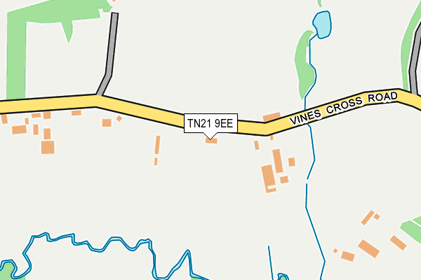 TN21 9EE map - OS OpenMap – Local (Ordnance Survey)