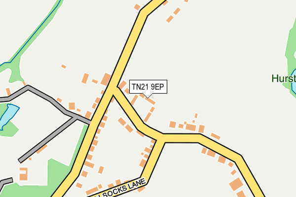 TN21 9EP map - OS OpenMap – Local (Ordnance Survey)