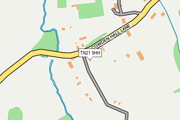 TN21 9HH map - OS OpenMap – Local (Ordnance Survey)