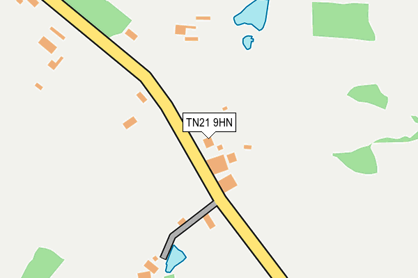 TN21 9HN map - OS OpenMap – Local (Ordnance Survey)