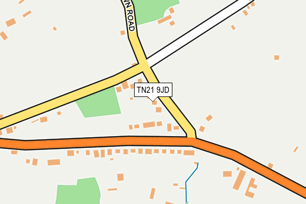 TN21 9JD map - OS OpenMap – Local (Ordnance Survey)
