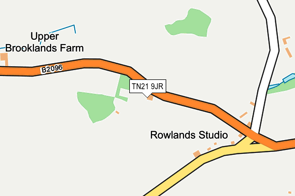 TN21 9JR map - OS OpenMap – Local (Ordnance Survey)