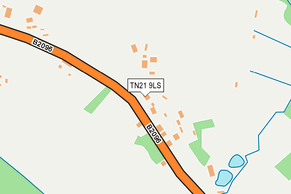 TN21 9LS map - OS OpenMap – Local (Ordnance Survey)