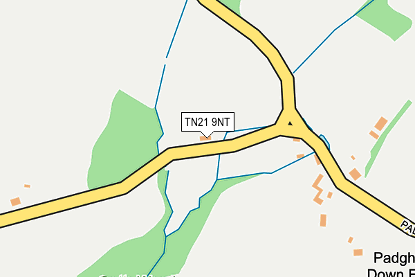 TN21 9NT map - OS OpenMap – Local (Ordnance Survey)