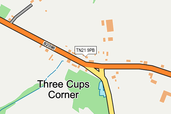 TN21 9PB map - OS OpenMap – Local (Ordnance Survey)