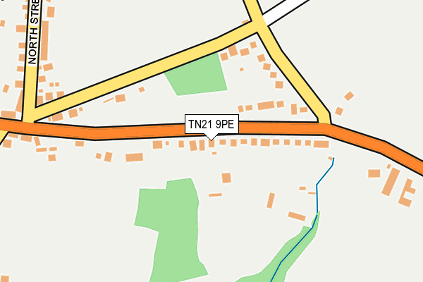 TN21 9PE map - OS OpenMap – Local (Ordnance Survey)