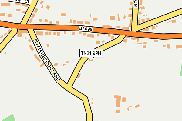 TN21 9PH map - OS OpenMap – Local (Ordnance Survey)