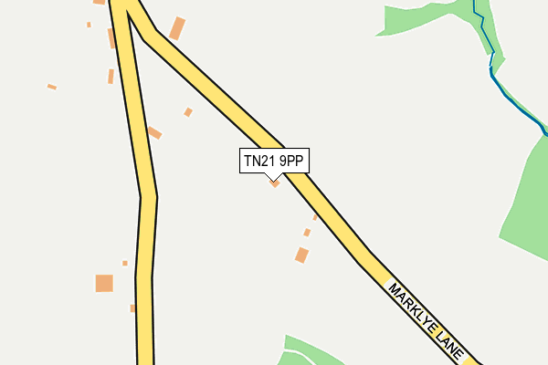 TN21 9PP map - OS OpenMap – Local (Ordnance Survey)