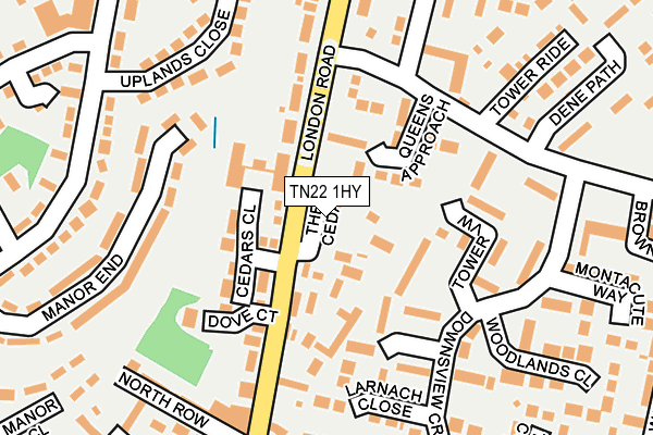 TN22 1HY map - OS OpenMap – Local (Ordnance Survey)