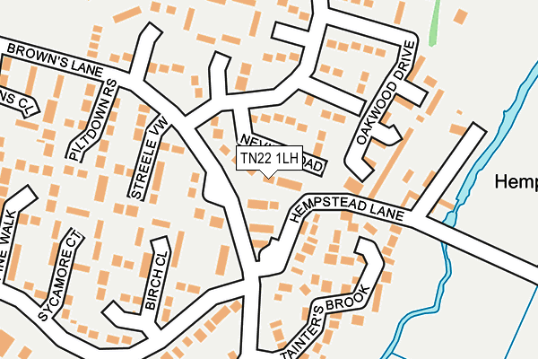 TN22 1LH map - OS OpenMap – Local (Ordnance Survey)