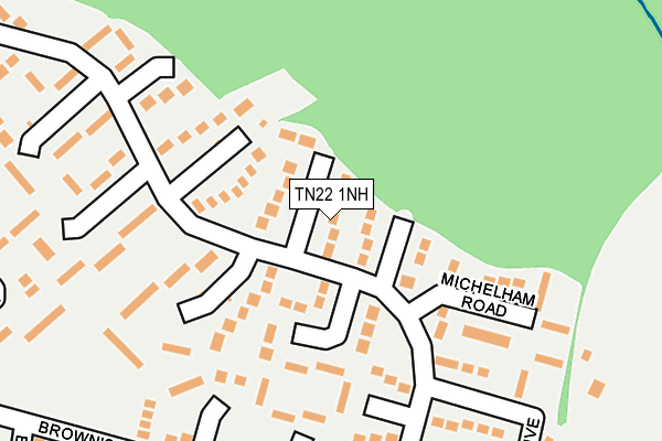 TN22 1NH map - OS OpenMap – Local (Ordnance Survey)