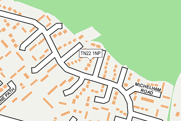 TN22 1NP map - OS OpenMap – Local (Ordnance Survey)