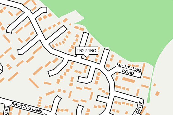 TN22 1NQ map - OS OpenMap – Local (Ordnance Survey)