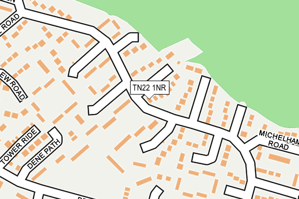 TN22 1NR map - OS OpenMap – Local (Ordnance Survey)