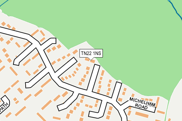 TN22 1NS map - OS OpenMap – Local (Ordnance Survey)