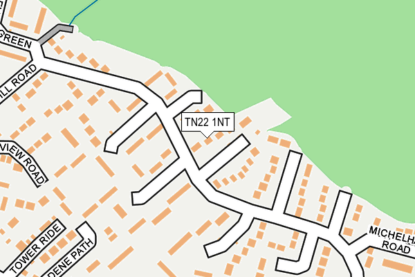 TN22 1NT map - OS OpenMap – Local (Ordnance Survey)