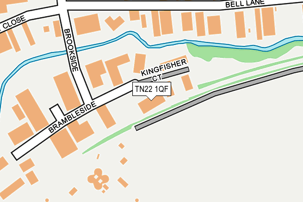 TN22 1QF map - OS OpenMap – Local (Ordnance Survey)