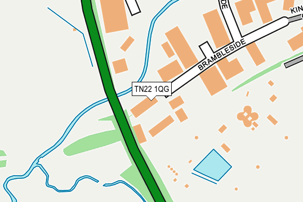 TN22 1QG map - OS OpenMap – Local (Ordnance Survey)