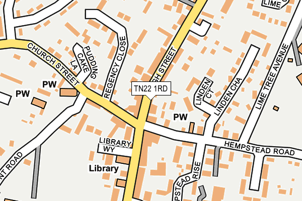 TN22 1RD map - OS OpenMap – Local (Ordnance Survey)