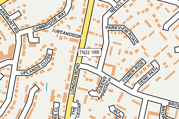 TN22 1RR map - OS OpenMap – Local (Ordnance Survey)