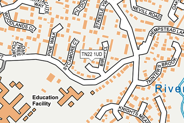 TN22 1UD map - OS OpenMap – Local (Ordnance Survey)