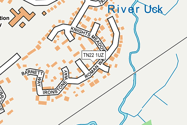 TN22 1UZ map - OS OpenMap – Local (Ordnance Survey)