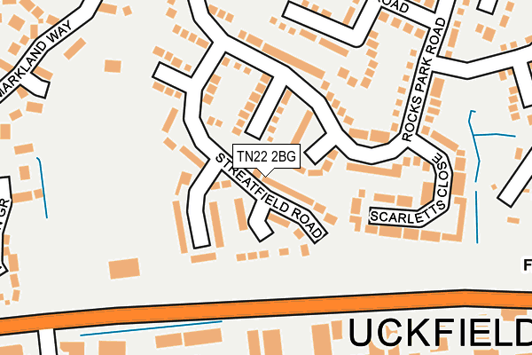TN22 2BG map - OS OpenMap – Local (Ordnance Survey)