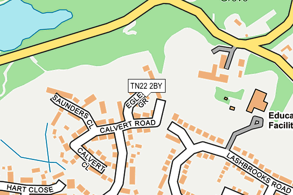TN22 2BY map - OS OpenMap – Local (Ordnance Survey)