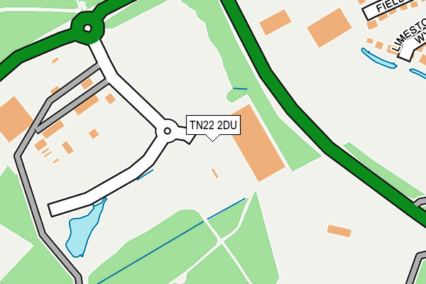 TN22 2DU map - OS OpenMap – Local (Ordnance Survey)